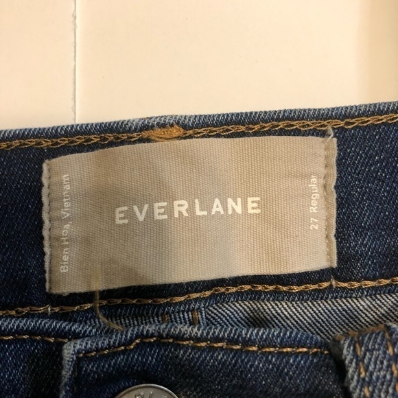 EVERLANE High Rise Skinny Dark Wash Ladies Jeans Size 27 Regular - Picture 3 of 10
